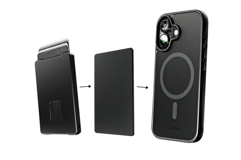 Groove Smart Wallet Trace with MagSafe - Midnight Black